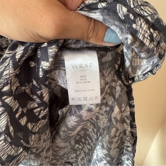 💫 WRAP LONDON 100% linen dress - size US 10 - Picture 7 of 7